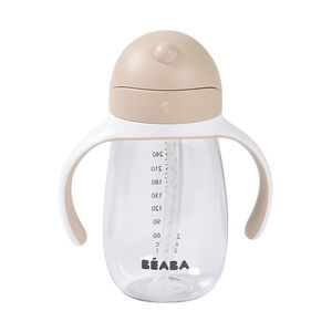 Tasse à paille transparente 300ml argile 