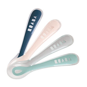 Set de 4 cuillères 2ème âge en silicone 