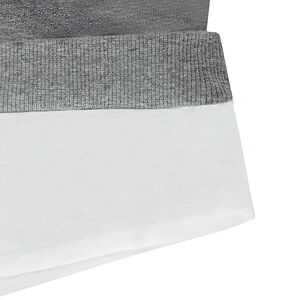 Junior - Sweat en molleton effet 2 en 1 avec inscription printée 