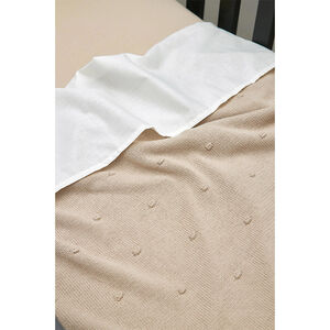 Couverture berceau knots 75x100 Sable 