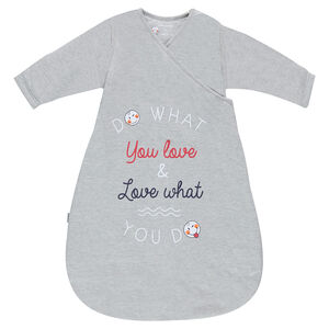 Turbulette en jersey à manches amovibles et prints Smiley 