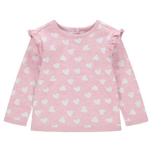 Pull en tricot avec emmanchures volantées 