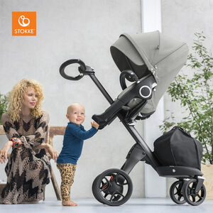 Châssis de poussette Xplory V6 – Silver/Leatherette Black 