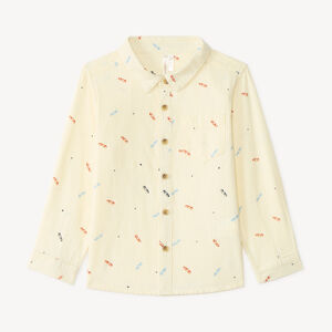 Chemise manches longues bébé garçon à petites voitures  