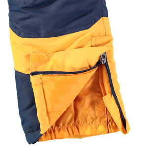 Pantalon de ski bicolore imperméable à bretelles ajustables et amovibles 