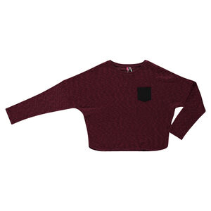 Junior - Sweat court en maille fantaisie 