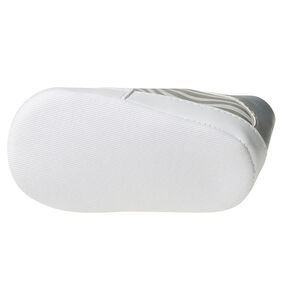 Babies montantes argentées imprimées à lacets et noeud fantaisie 