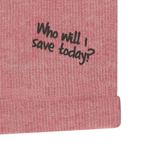 Bermuda en coton à chevrons avec badges 