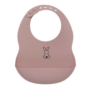 Bavoir en silicone - Vieux rose 