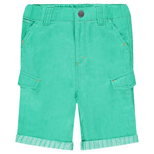 Bermuda en coton surteint à poches 