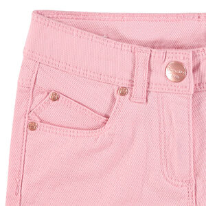 Short en coton fantaisie avec détails rose gold 