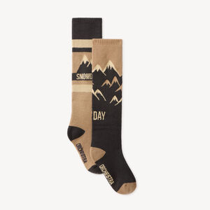 Lot de 2 paires chaussettes de ski garçon 