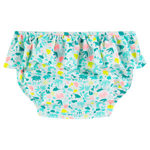 Culotte de bain volantée imprimée all-over 