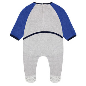 Dors-bien en velours bicolore Smiley 