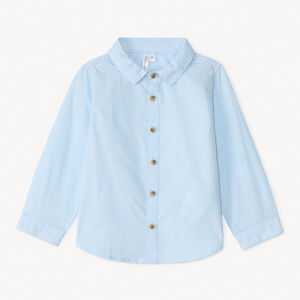 Chemise manches longues unie pour bébé garçon 