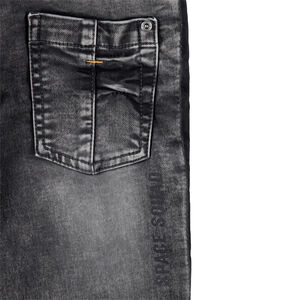 Junior - Jeans effet used avec bandes contrastées sur les côtés 