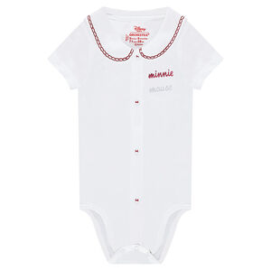 Body manches courtes avec col marin et print Minnie 
