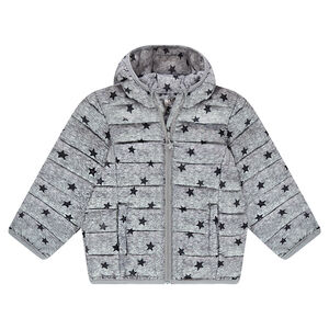 Doudoune light* imperméable à capuche avec sac de rangement imprimé 