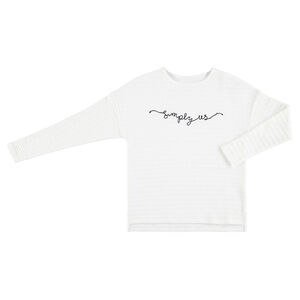 Junior - Sweat en molleton fantaisie avec cordelette  