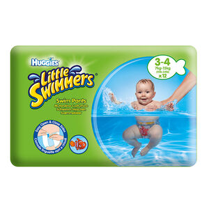 Set de 12 couches de natation jetables Little Swimmers Taille 3/4 - Vert 
