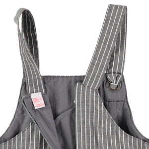 Salopette courte à rayures verticales détails Minnie Disney 