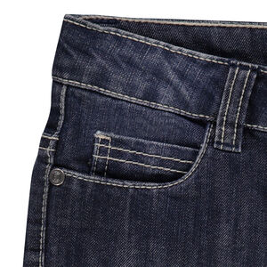 Junior - Bermuda en jeans effet used et crinkle 