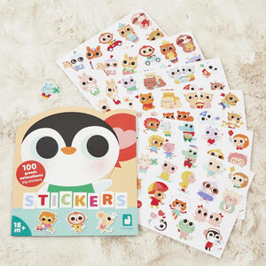 Pochette de 100 grands stickers Bébés Animaux 