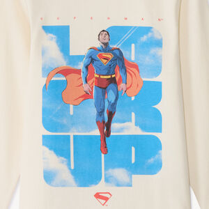 T-shirt manches longues print Superman Warner garçon 