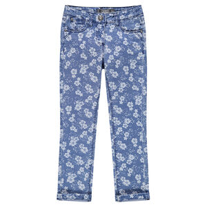 Jeans slim imprimé 
