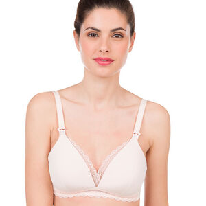 Soutien-gorge de grossesse et d'allaitement moulé avec dentelle 