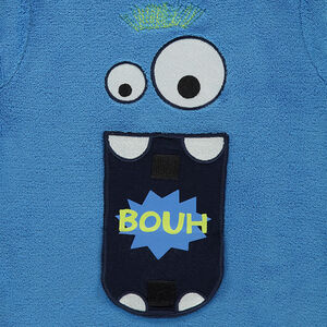 Pyjama en sherpa avec monstre patché sur le devant 