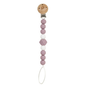 Attache sucette en silicone - Violet 