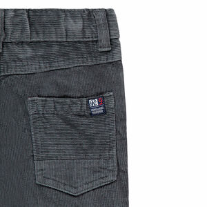 Pantalon en velours milleraies gris 
