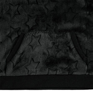 Sweat à capuche en sherpa avec motif en relief 