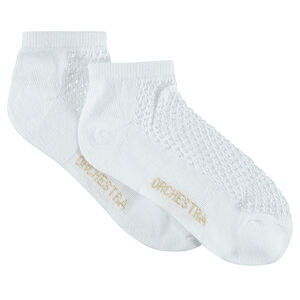 Lot de 2 paires de chaussettes avec maille ajourée 