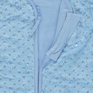 Turbulette en sherpa imprimée doublée jersey 