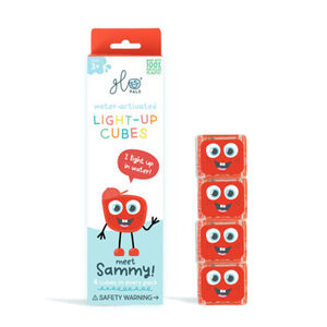 Jeux de bain 4 cubes lumineux dans l'eau 3ans+ Sammy Red 