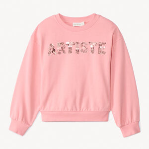 Sweat molleton oversize à sequins magiques fille 
