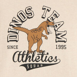 T-shirt manches longues oversize garçon print dinosaure 