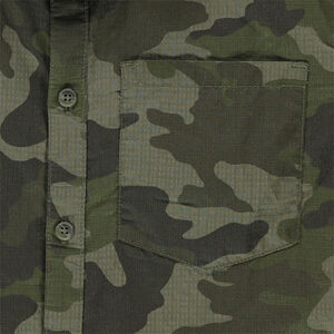 Junior - Chemise manches courtes en coton fantaisie army 
