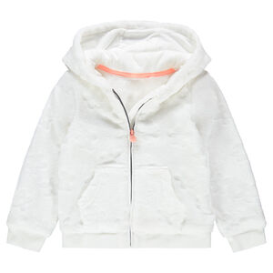 Gilet à capuche en sherpa avec poches  