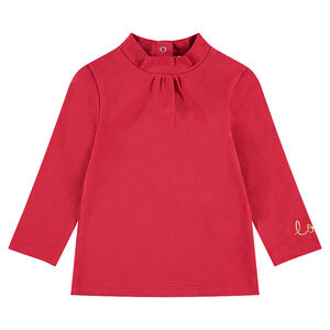 Sous-pull en jersey avec inscription brodée 