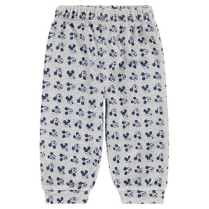 Pyjama en velours avec print Mickey Disney et bas all-over 