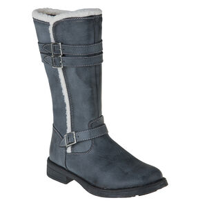 Bottes avec boucles et fausse fourrure 