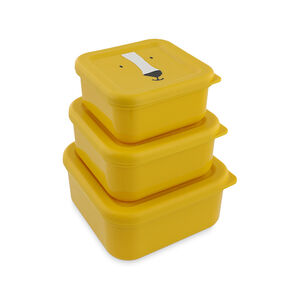 Lot de 3 lunchbox gigognes Mr. Lion jaune 