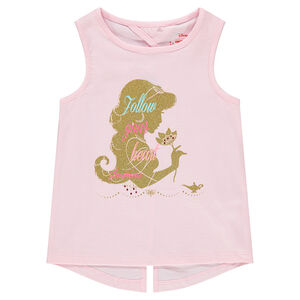 Débardeur rayé all-over avec Jasmine en paillettes dorées Disney  