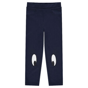Legging en jersey avec yeux de Minnie brodés Disney 