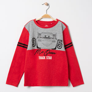 T-shirt manches longues bicolore print Cars Disney 