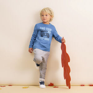 T-shirt manches longues en coton print 4x4 