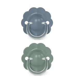 Lot de 2 Sucettes silicone 0-6m SX Pro Wonder SFT Blue/DP Blue 